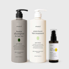 Load image into Gallery viewer, Haircare Bundle for Hair Loss - Green Breeze (Set of 3)
