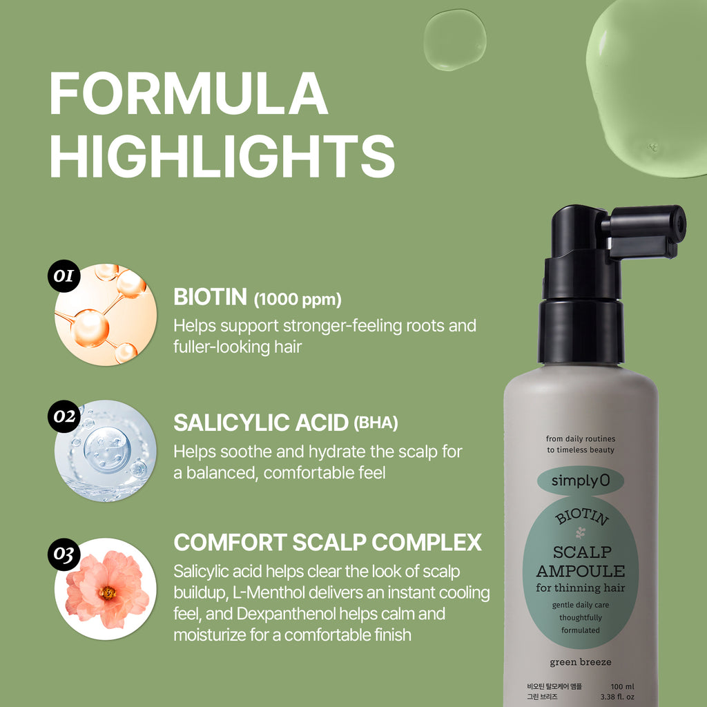 Biotin Scalp Ampoule for Hair Loss | SimplyO