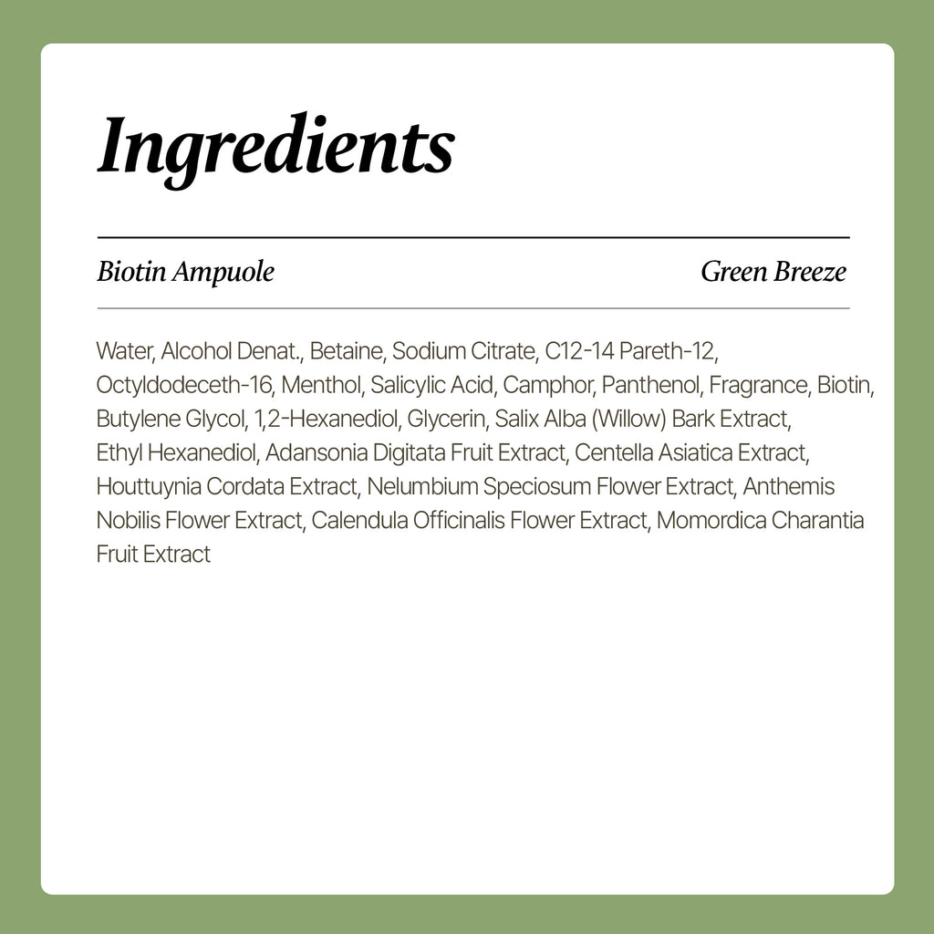Biotin Scalp Ampoule for Hair Loss | SimplyO