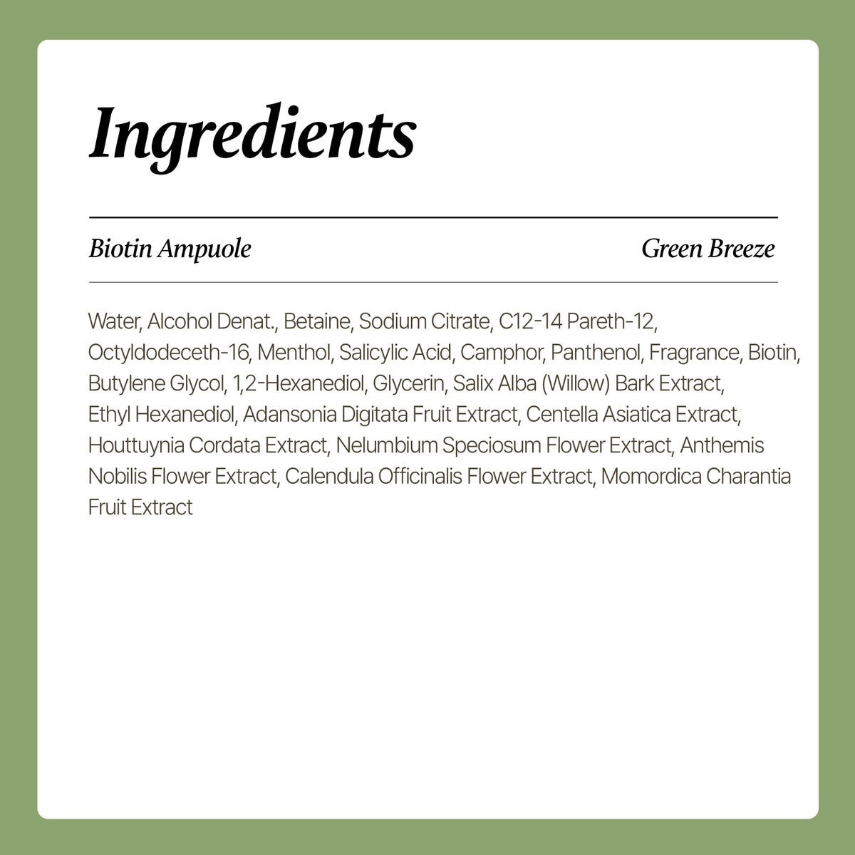 Biotin Scalp Ampoule for Hair Loss | SimplyO