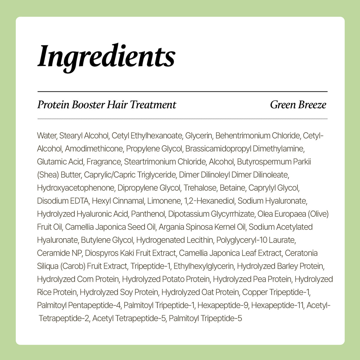 Protein Booster Hair Treatment