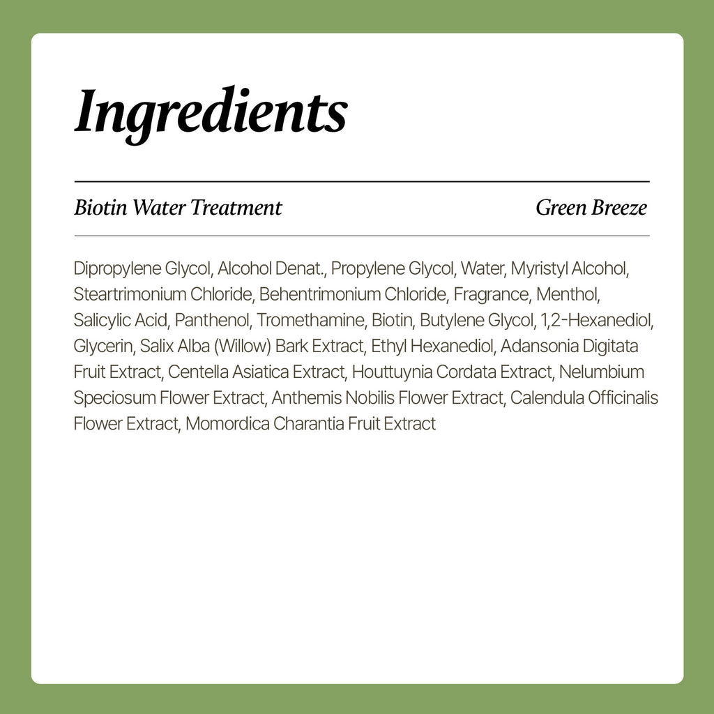 Biotin Water Treatment