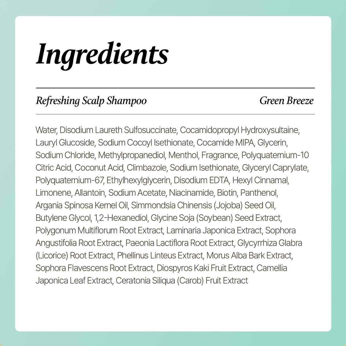 Refreshing Scalp Shampoo