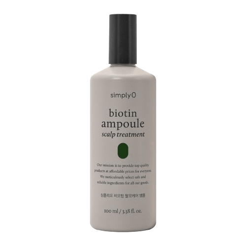 simplyo biotin ampoule scalp treatment featuring 100ml, 3.38 fl.oz.