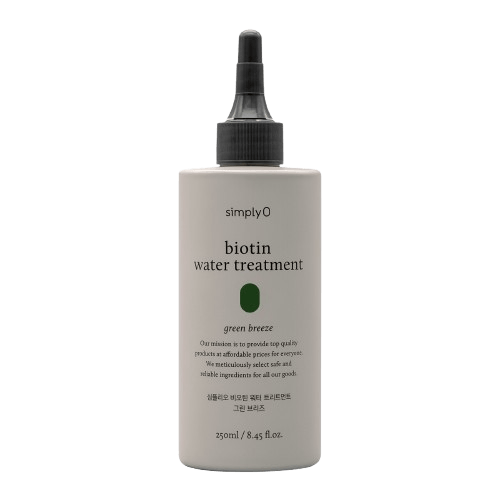 simplyo biotin water treatment  featuring green breeze, 250ml, 8.45 fl.oz.